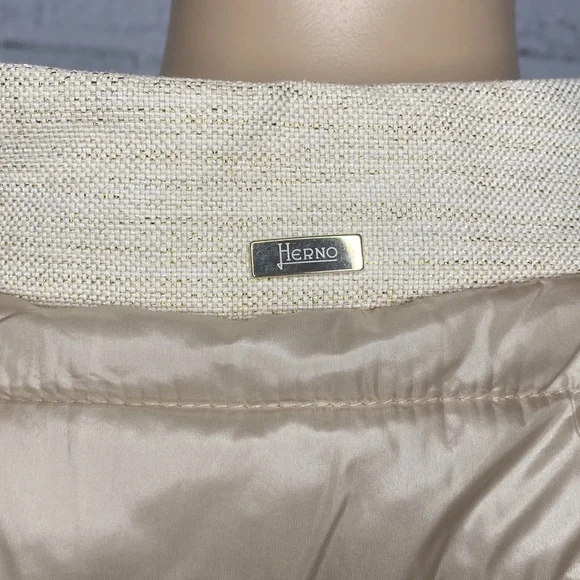 Herno mixed material puffer jacket